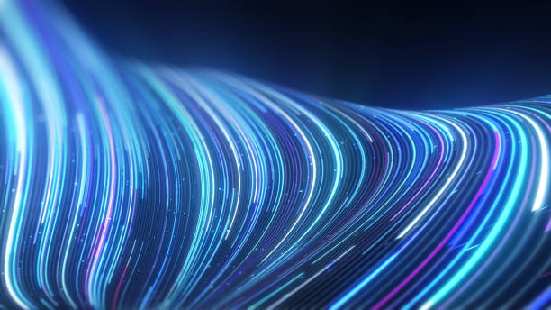 High Speed fiber net lights Tunnel motion trails High Speed fiber net lights Tunnel motion trails fiber stock pictures, royalty-free photos & images