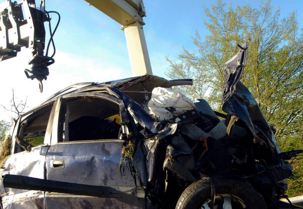 istock car wreck after car accident with total loss 1321205045