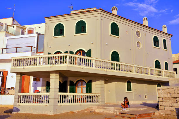 Montalbano house in the province of Ragusa, which has become famous for being the location of a well-known TV series September 16 2018 Punta Secca Italy