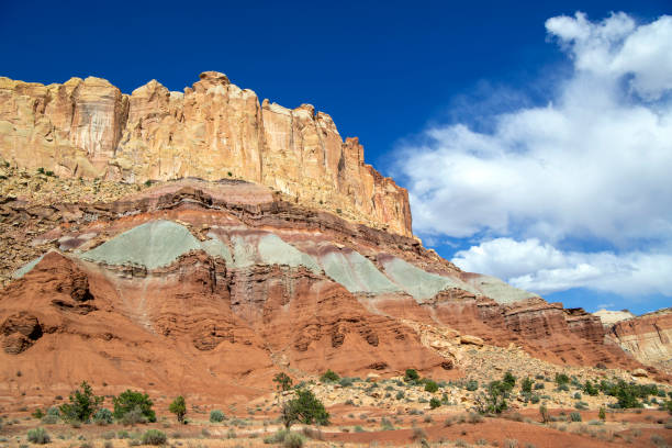 istock The Waterpocket Fold with Clouds, Capitol Reef National Park 1321205957