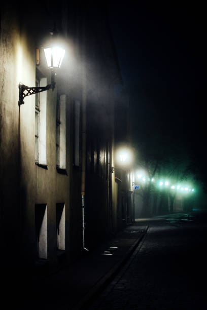 istock Foggy night - Tallinn, Estonia 1321208994