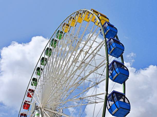 istock Ferris Wheel with a cloud-sky background in Florida 1321209842