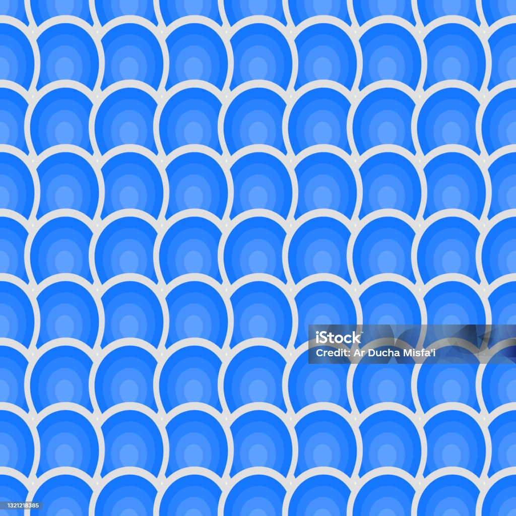 Blue Repeat Pattern Repeat Pattern Background Stock Illustration - Download Image Now ...