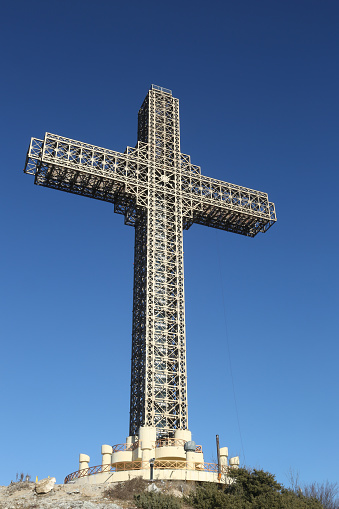 Cross of Saint Michael near Santa Maria de Montserrat Abbey