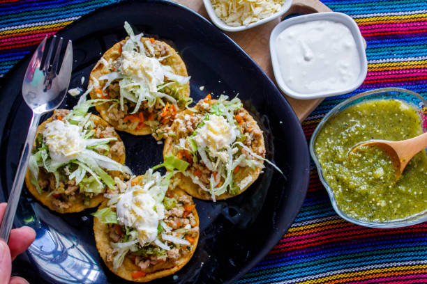 istock Mexican traditional homemade beef pork sopes 1321237508