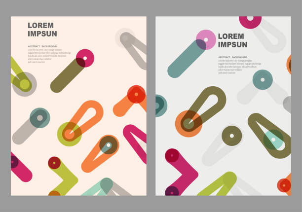 ilustraciones, imágenes clip art, dibujos animados e iconos de stock de fondo abstracto del patrón de curva de colores en negrita para el diseño del folleto - 11909
