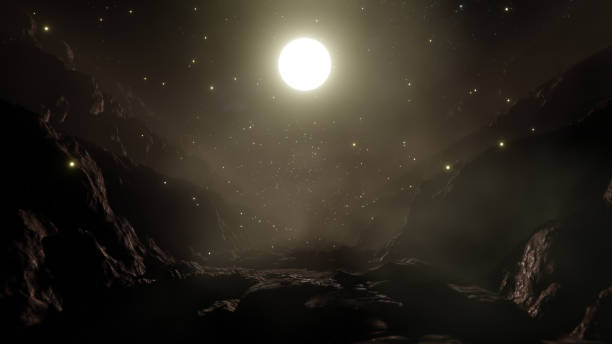 istock The Night Sky On The Cliff Valley 1321244395