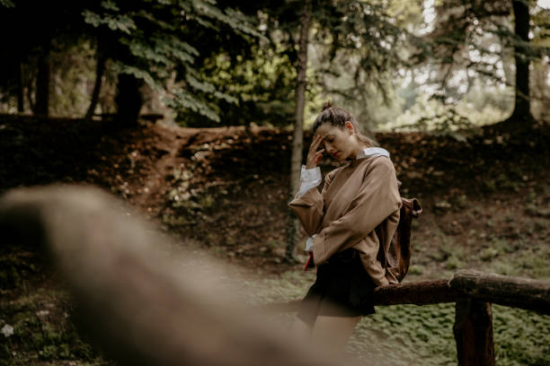 istock Woman Feeling tired during hiking 1321250025