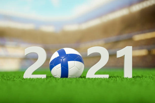 istock 2021, Finland Soccer Ball on a grass field 1321257626