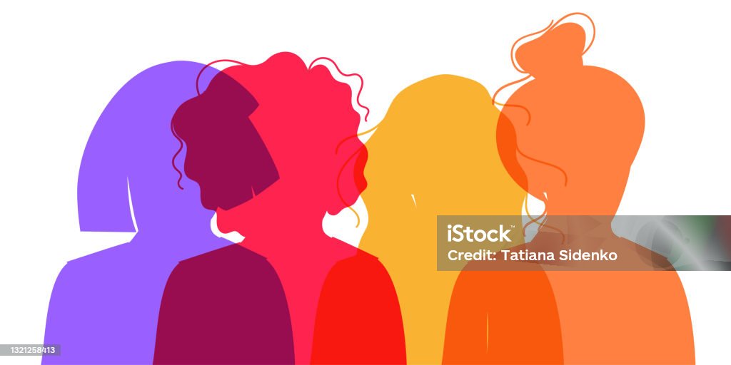 Silhouette féminine de différents - clipart vectoriel de Seulement des femmes libre de droits Silhouette féminine de différents - clipart vectoriel de Seulement des femmes libre de droits