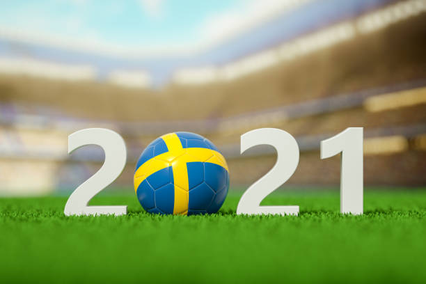 istock 2021, Sweden Soccer Ball on a grass field 1321258430