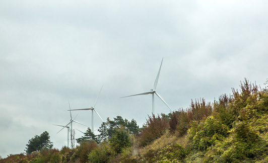 Wind Farm Turbines.