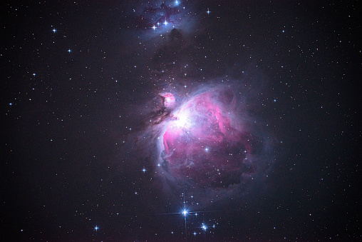 Orion Nebula shot in summer night using 1000mm telescope
