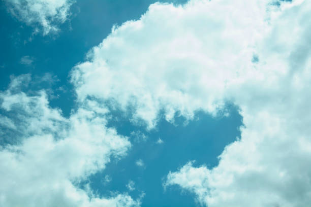 istock Beautiful blue bright skies with big clouds 1321268066