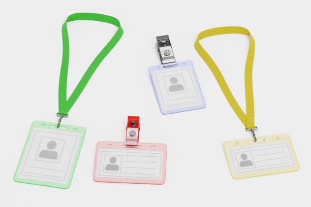 istock Realistic 3D Render of Name Badges 1321273038