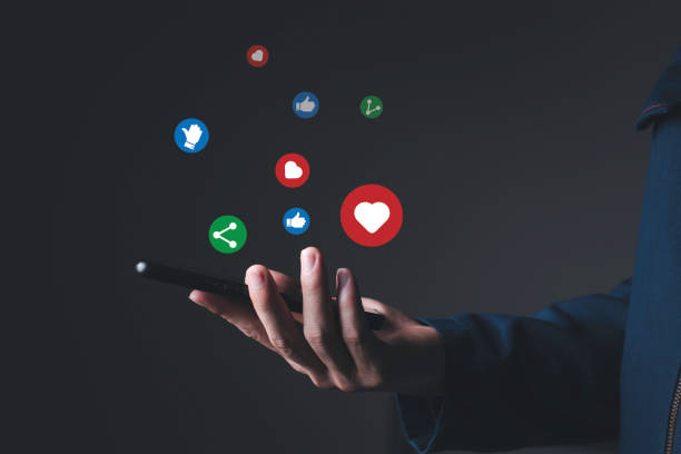 istock A man right hand side catching the mobile chat with his friend 1321275754