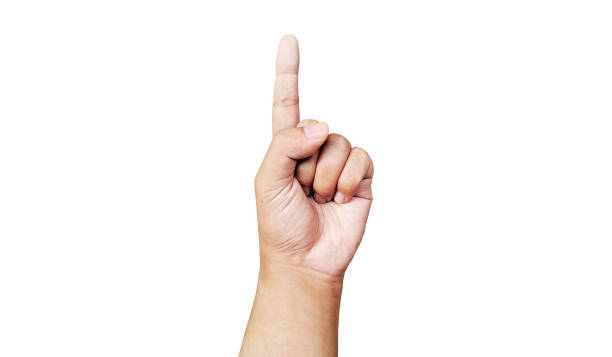 istock The hand with the number one symbol 1321279257