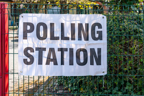 istock Polling station signs in UK 1321284978
