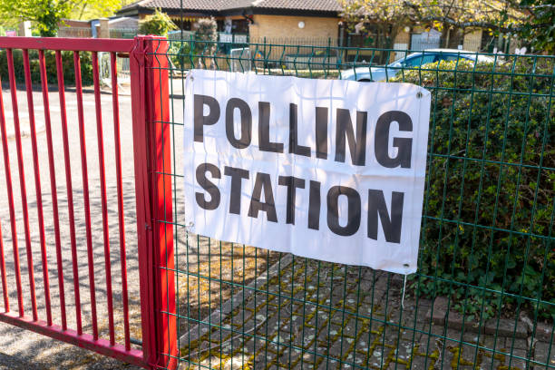 istock Polling station signs in UK 1321285053