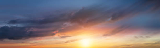 istock Flowing clouds beautiful with sunrise 1321286451