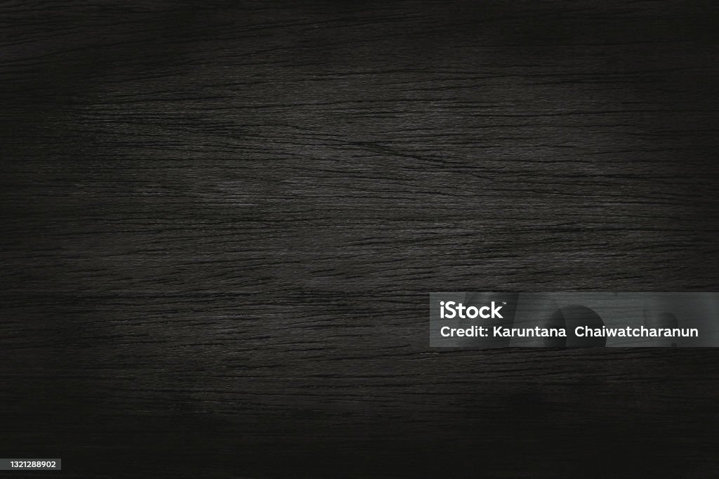 Black grey wooden plank wall texture background, old natural pattern of dark wood grained. Wood - Material Stock Photo