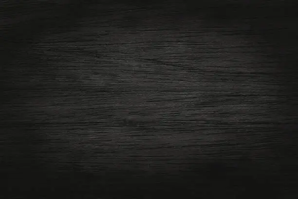 Black grey wooden plank wall texture background, old natural pattern of dark wood grained.