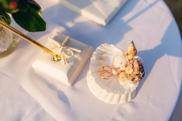 istock High Angle View Of Wedding Rings On Table 1321294586