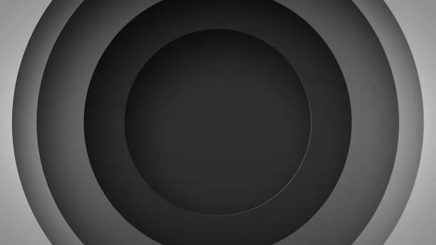 istock Abstract logo pattern of circles with the effect of displacement  and rings animation abstract background for business presentation seamless loop 1321294914