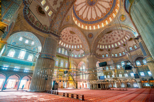 istock Interior of The Sultanahmet Mosque (Blue Mosque) in Istanbul 1321294982