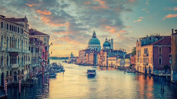 istock Grand Canal in Venice city 1321299303