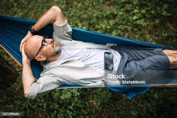 This Is My Life Stock Photo - Download Image Now - Relaxation, Men, Hammock