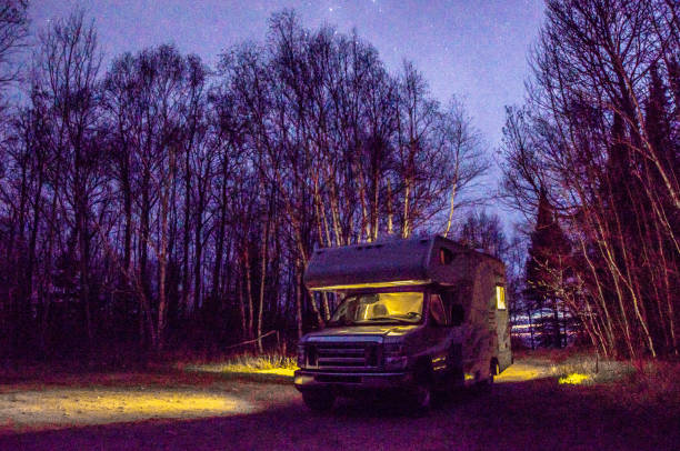istock Motor home under the stars 1321300604