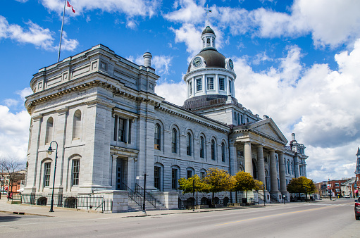 Kingston City Hall in Ontario during day of springtime