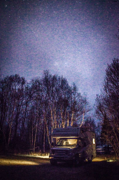 istock Motor home under the stars 1321301244