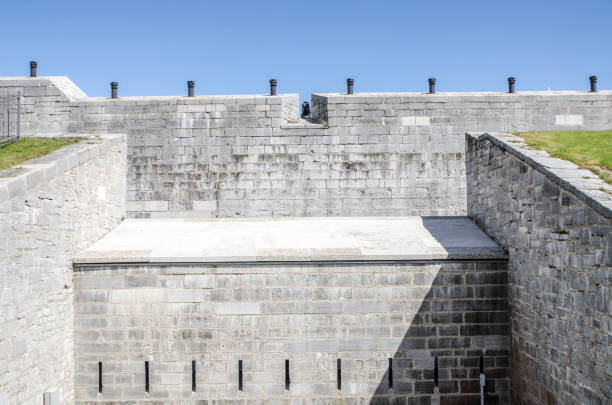 Fortification wall of Fort Henry in Kingston