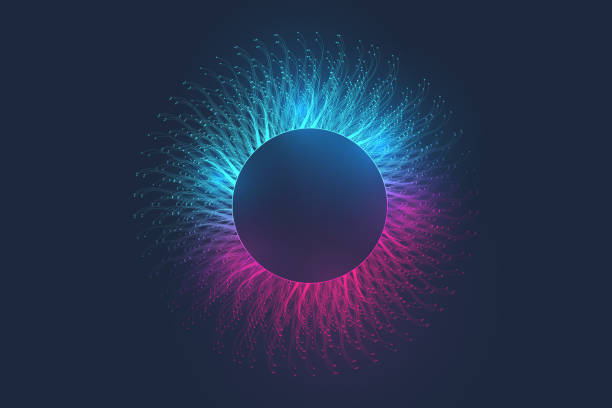 istock Music abstract background. Music wave poster design. Sound flyer with abstract gradient line waves, vector concept 1321314746