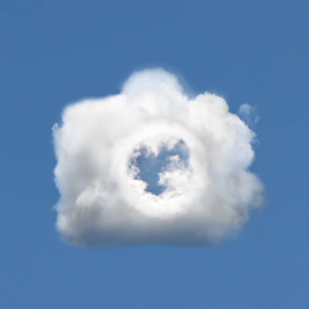 istock Cloud in the form of a camera in the blue sky. 1321318620