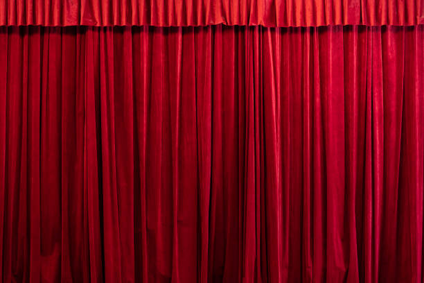 театры красный занавес - curtain velvet red stage стоковые фото и изображения