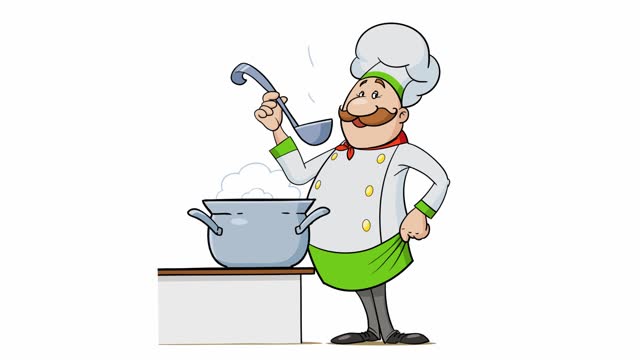 570 Cartoon Chef Stock Videos and Royalty-Free Footage - iStock | Cartoon  chef hat