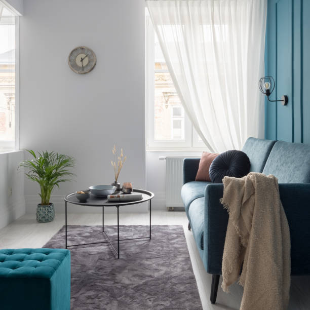 istock Charming and small living room 1321323303