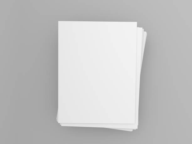 istock Stack of A4 paper on a gray background. 1321332863