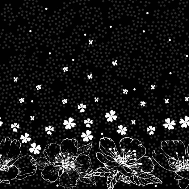 1,300+ White Flower Black Background Illustrations, Royalty-Free Vector  Graphics & Clip Art - iStock | Water, Smoke, Blue flower white background
