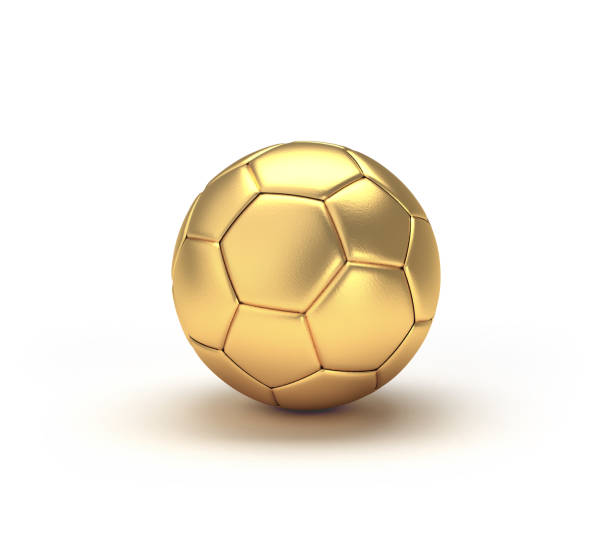 istock Gold soccer ball 1321335726