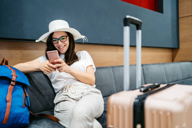 istock Woman waiting for a flight 1321340653