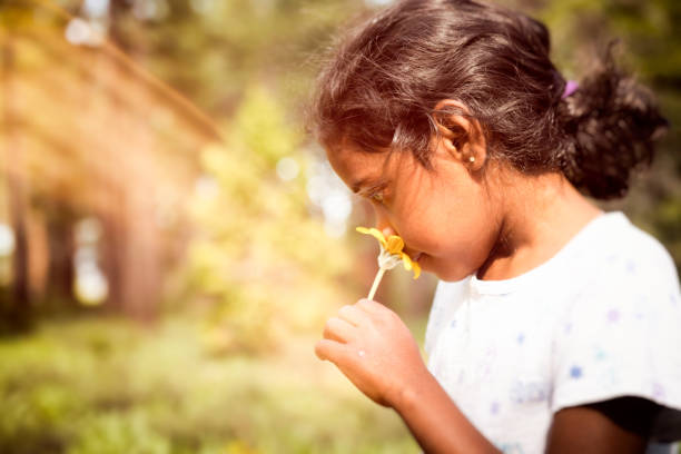 istock Mother and Daughter play and explore in a beautiful mountain forest 1321340728