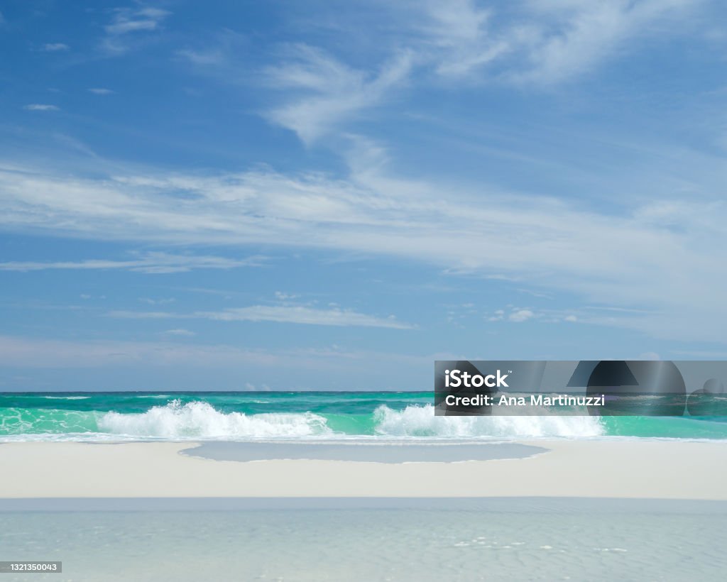 Navarre Beach, Pensacola, Florida White sand beach, turquoise salt water, and sea wild life are part of the atractions you will see when visiting Navarre Beach, in Pensacola, Florida. This wonderful Travel destination at the Gulf of Mexico will amaze you. Beach Stock Photo