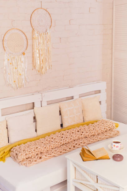 istock Pallet seats closeup with pillows 1321355823