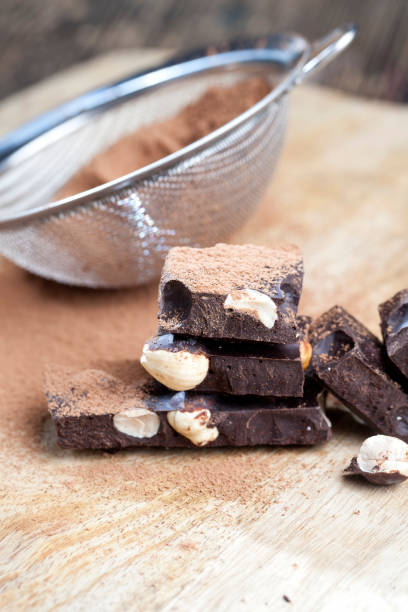istock divided into parts chocolate bar with whole nuts 1321356054