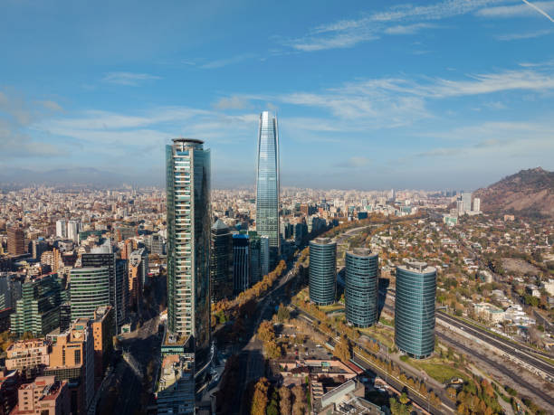 istock Santiago de Chile financial district on an autumn morning 1321359486