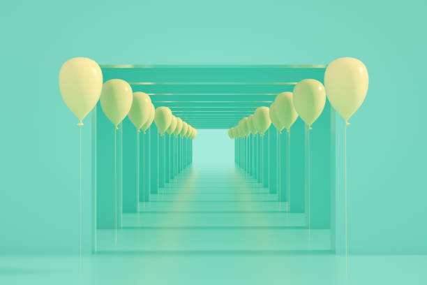istock Tunnel, Corridor with Balloons 1321359968
